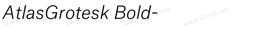 AtlasGrotesk Bold字体转换